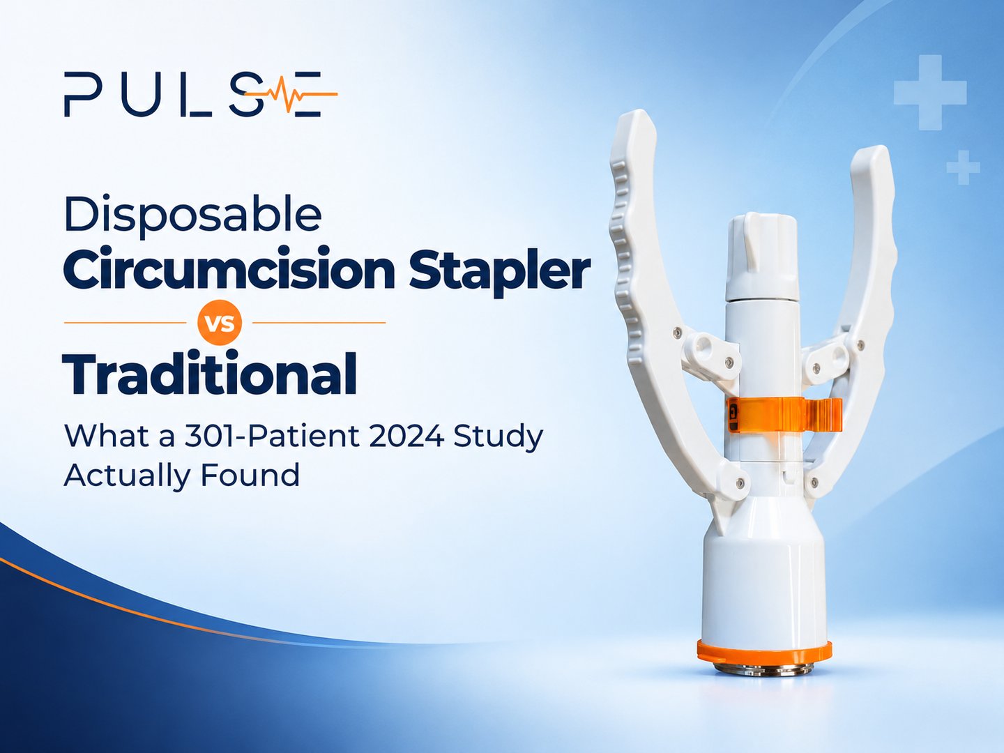 Disposable circumcision stapler device